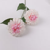 2 Heads Artificial Dahlia Stem 62cmH